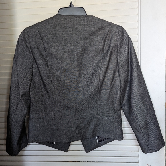 Express cropped blazer, gray, size 0 - Picture 6 of 9